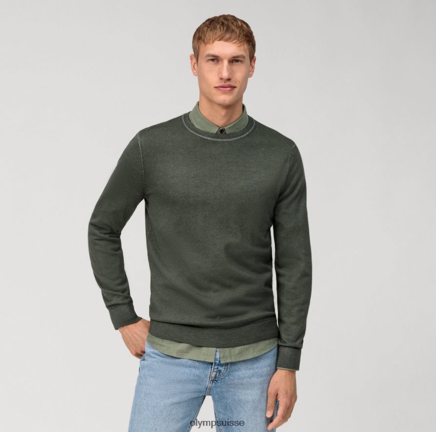 pull en tricot décontracté, gris vert OLYMP vêtements VVP4DB1816