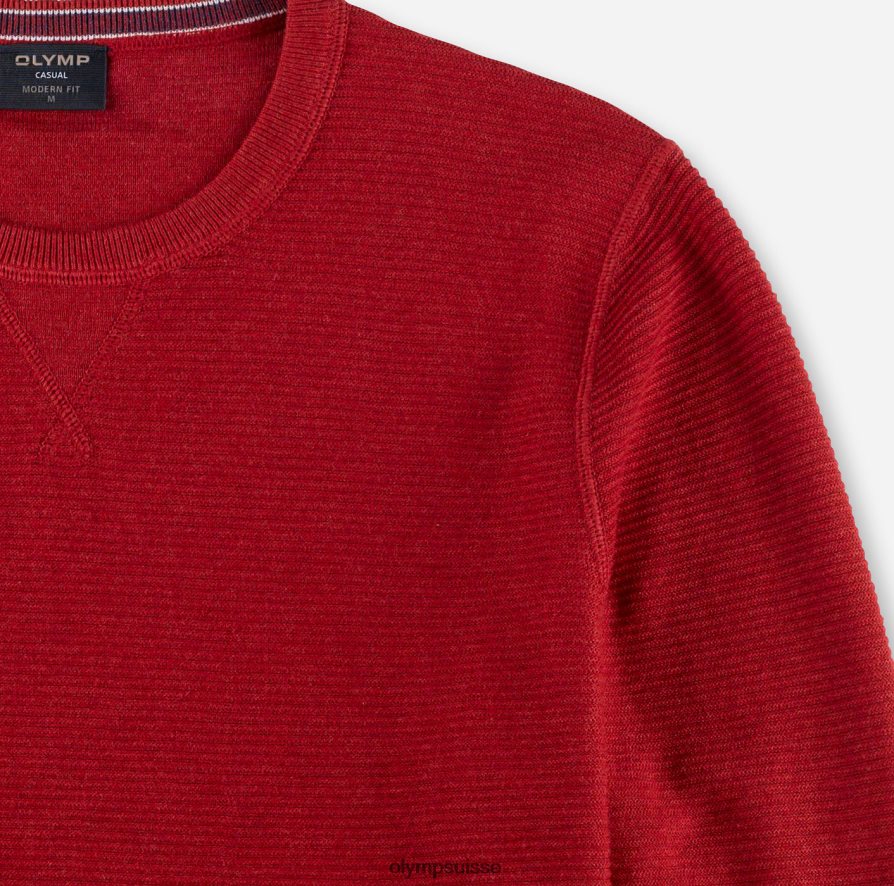 pull en tricot décontracté, rouge cerise OLYMP vêtements VVP4DB1846