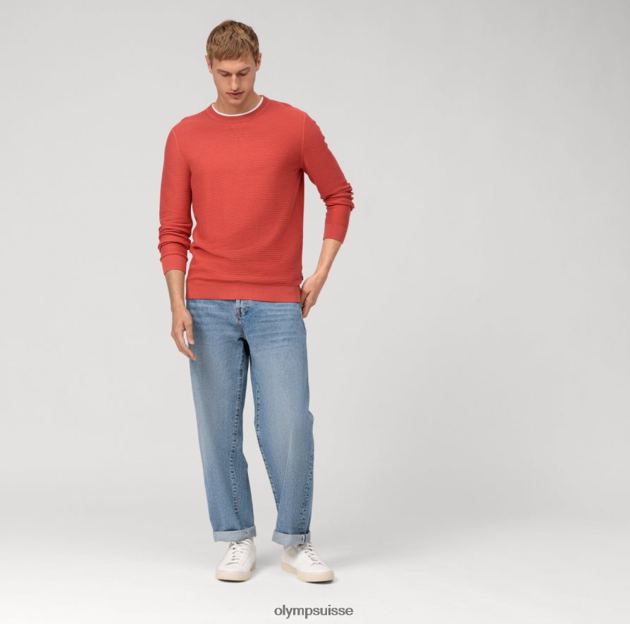 pull en tricot décontracté, rouge orange OLYMP vêtements VVP4DB1821