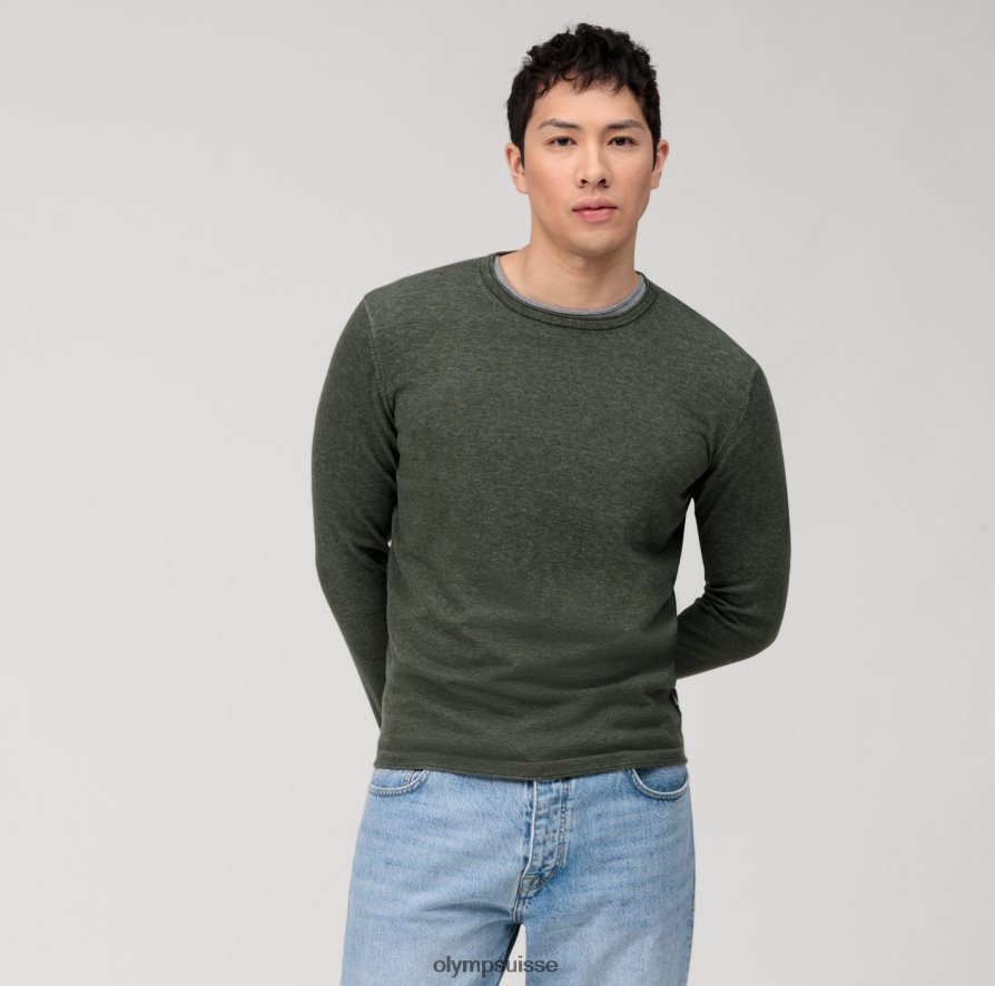 pull en tricot décontracté, vert foncé OLYMP vêtements VVP4DB1796