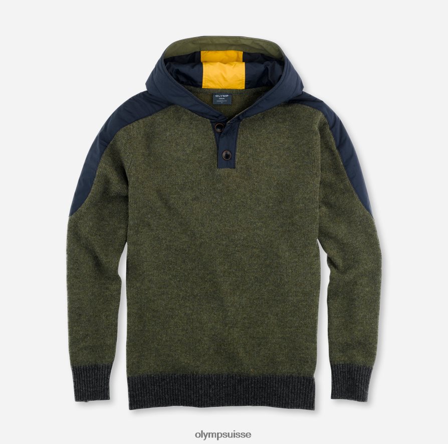 tricot coupe moderne, pull, olive OLYMP vêtements VVP4DB1854