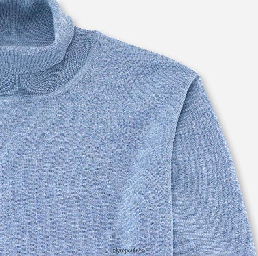 col roulé en tricot décontracté, bleu OLYMP vêtements VVP4DB1897