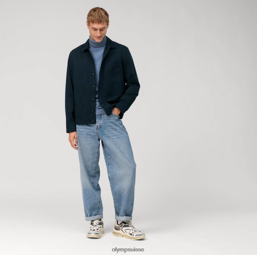 col roulé en tricot décontracté, bleu fumée OLYMP vêtements VVP4DB1886