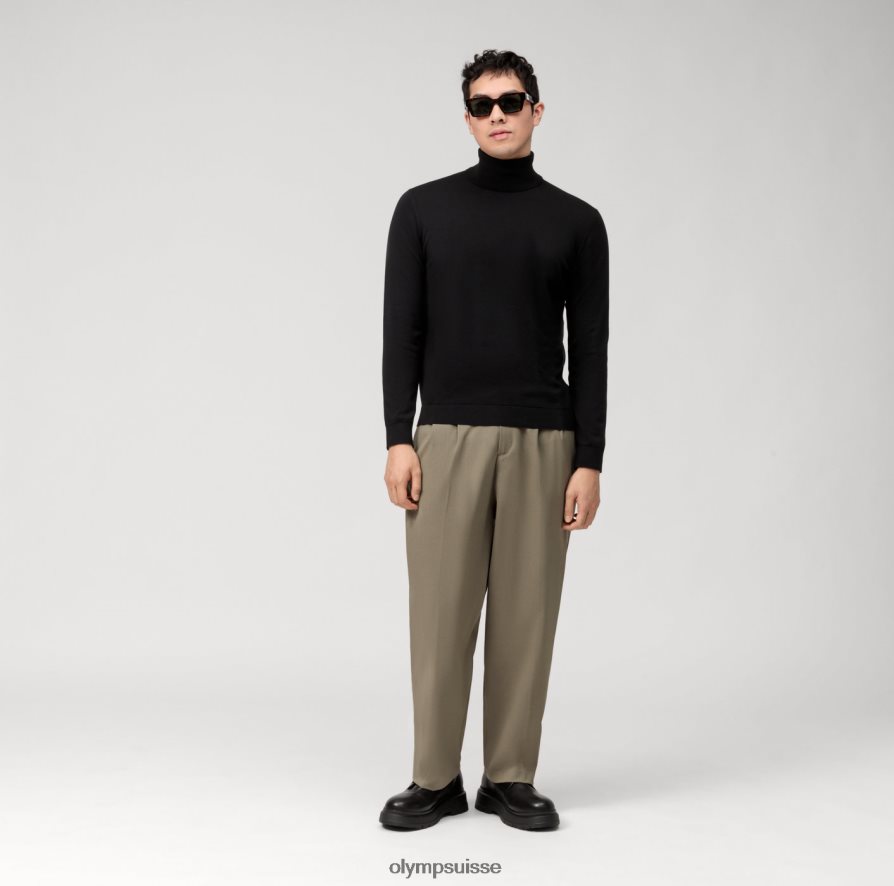 col roulé en tricot décontracté, noir OLYMP vêtements VVP4DB1894