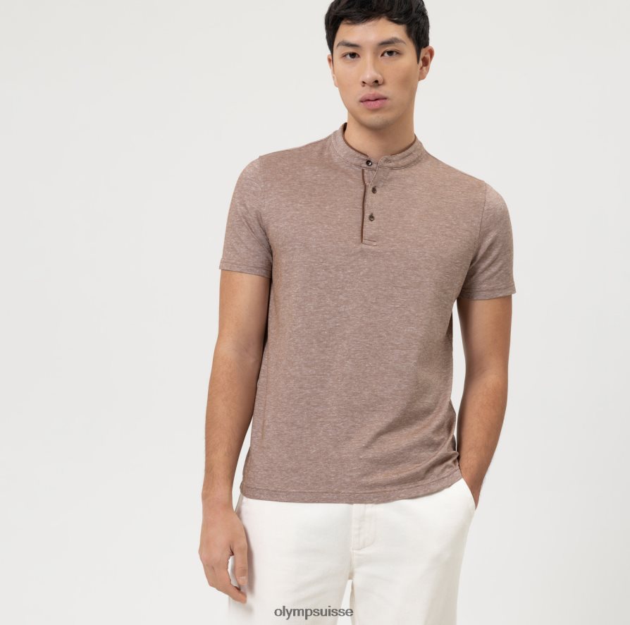 Level Five Casual Body Fit, polo, marron OLYMP vêtements VVP4DB2127