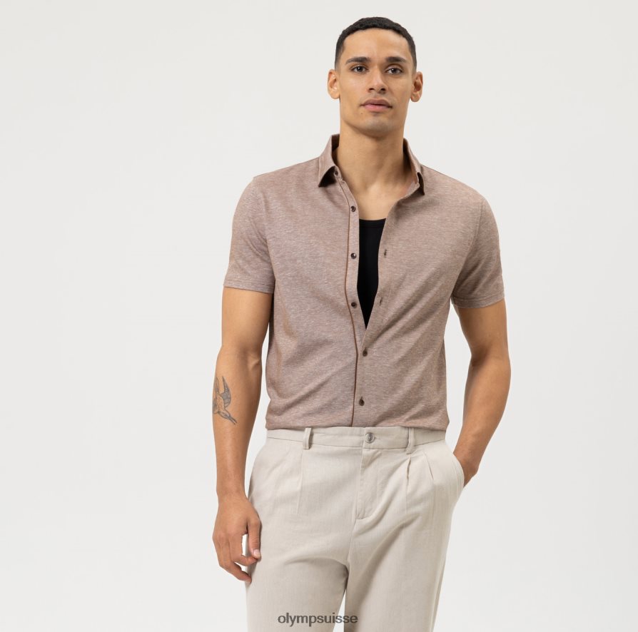 Level Five Casual Body Fit, polo, marron OLYMP vêtements VVP4DB2144