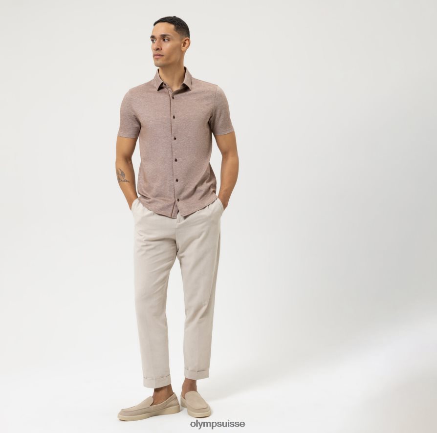 Level Five Casual Body Fit, polo, marron OLYMP vêtements VVP4DB2144