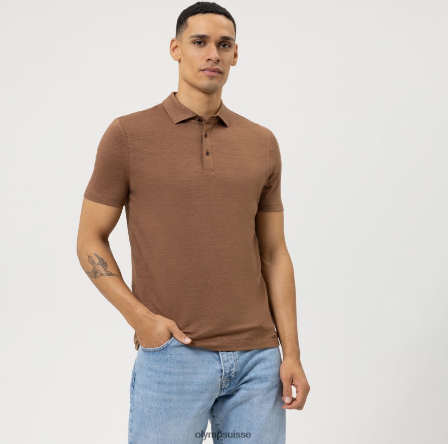 Level Five Casual Body Fit, polo, marron OLYMP vêtements VVP4DB2161