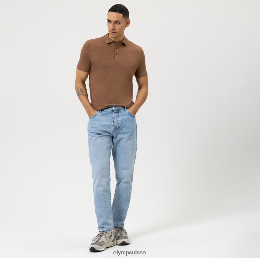 Level Five Casual Body Fit, polo, marron OLYMP vêtements VVP4DB2161