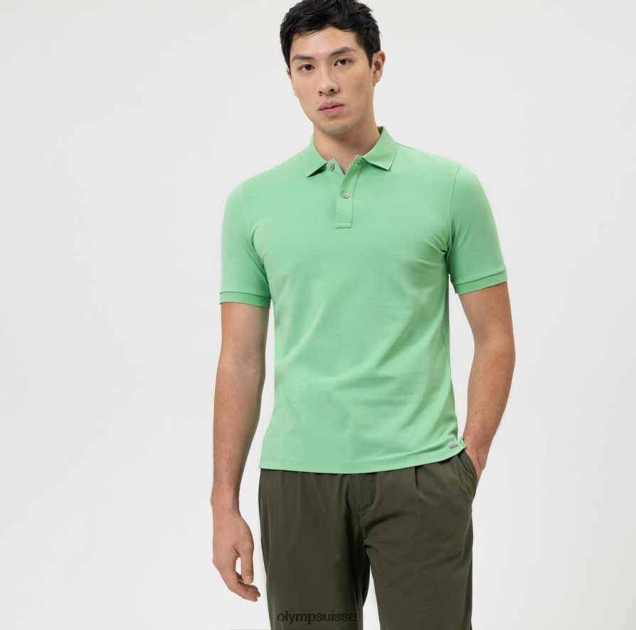 Level Five Casual Body Fit, polo, vert cristal OLYMP vêtements VVP4DB2096