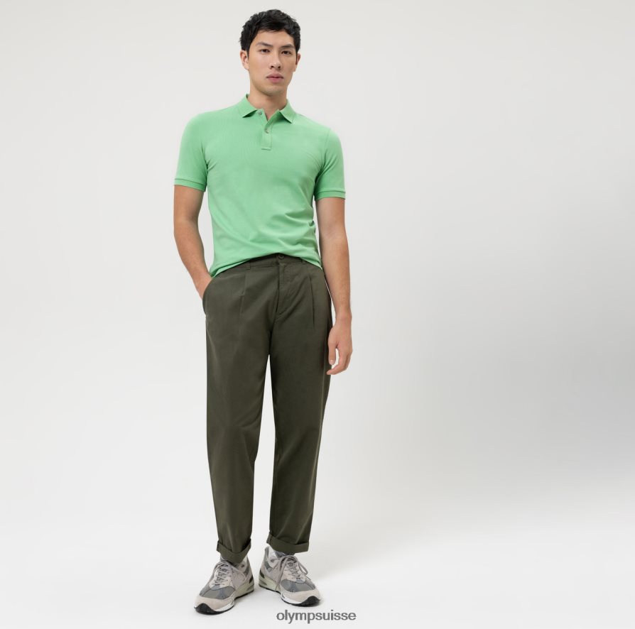 Level Five Casual Body Fit, polo, vert cristal OLYMP vêtements VVP4DB2096