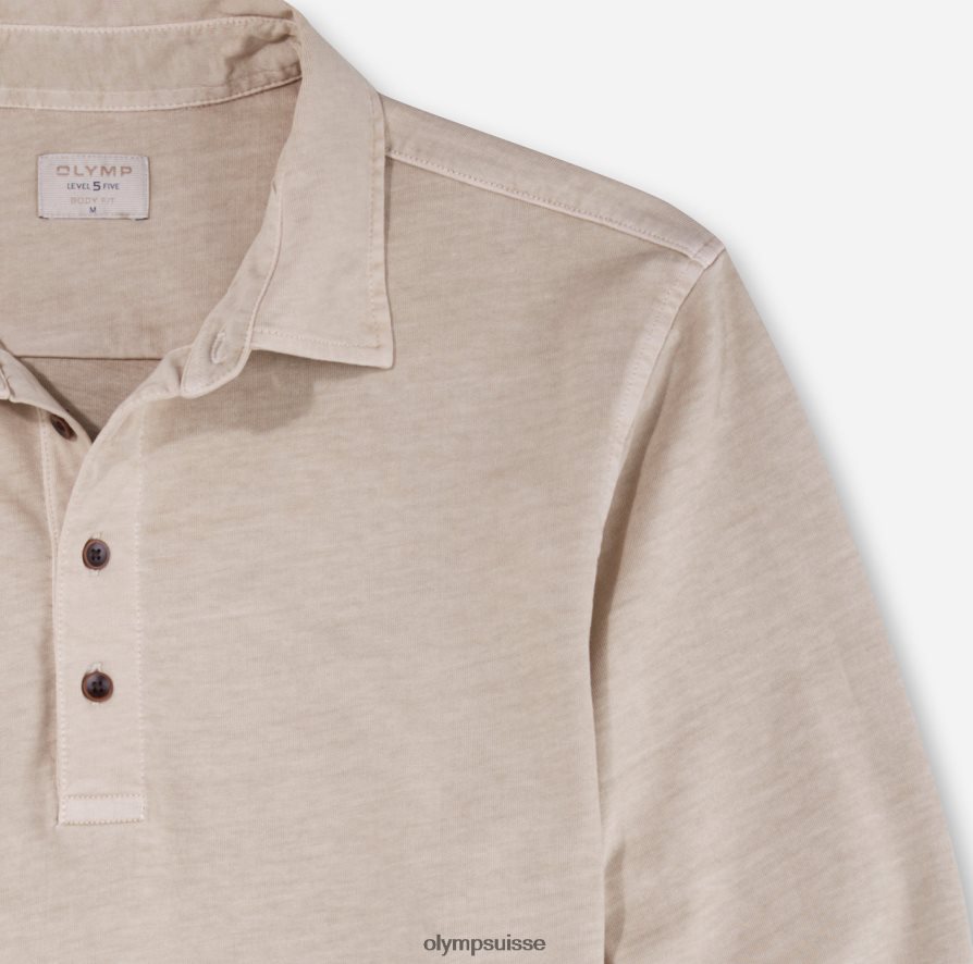 body fit décontracté niveau cinq, polo, beige OLYMP vêtements VVP4DB2106