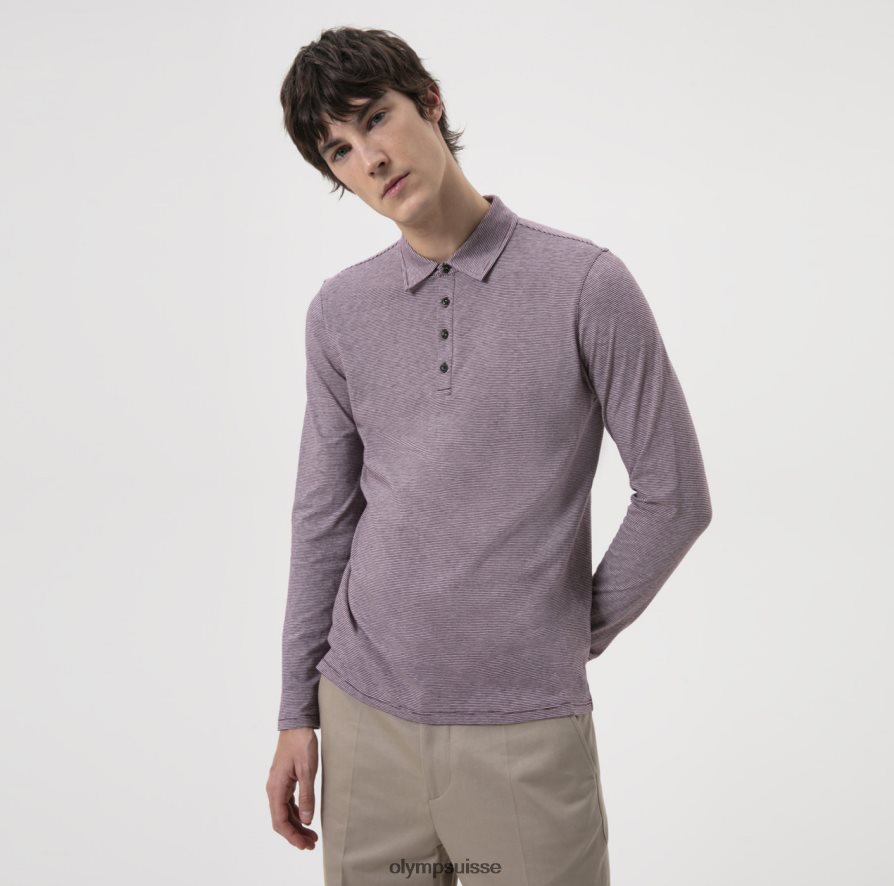 body fit décontracté niveau cinq, polo, prune OLYMP vêtements VVP4DB2182