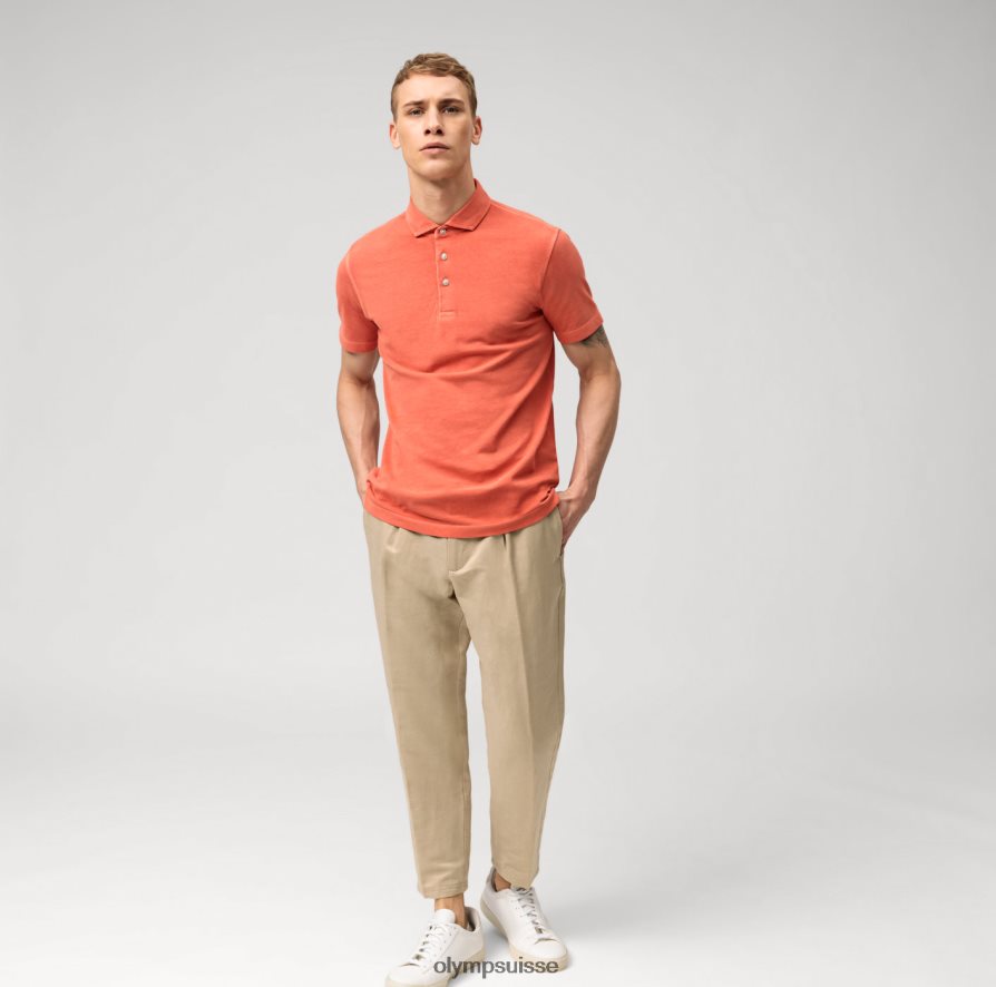 coupe corporelle décontractée niveau cinq, polo, sienne OLYMP vêtements VVP4DB2126