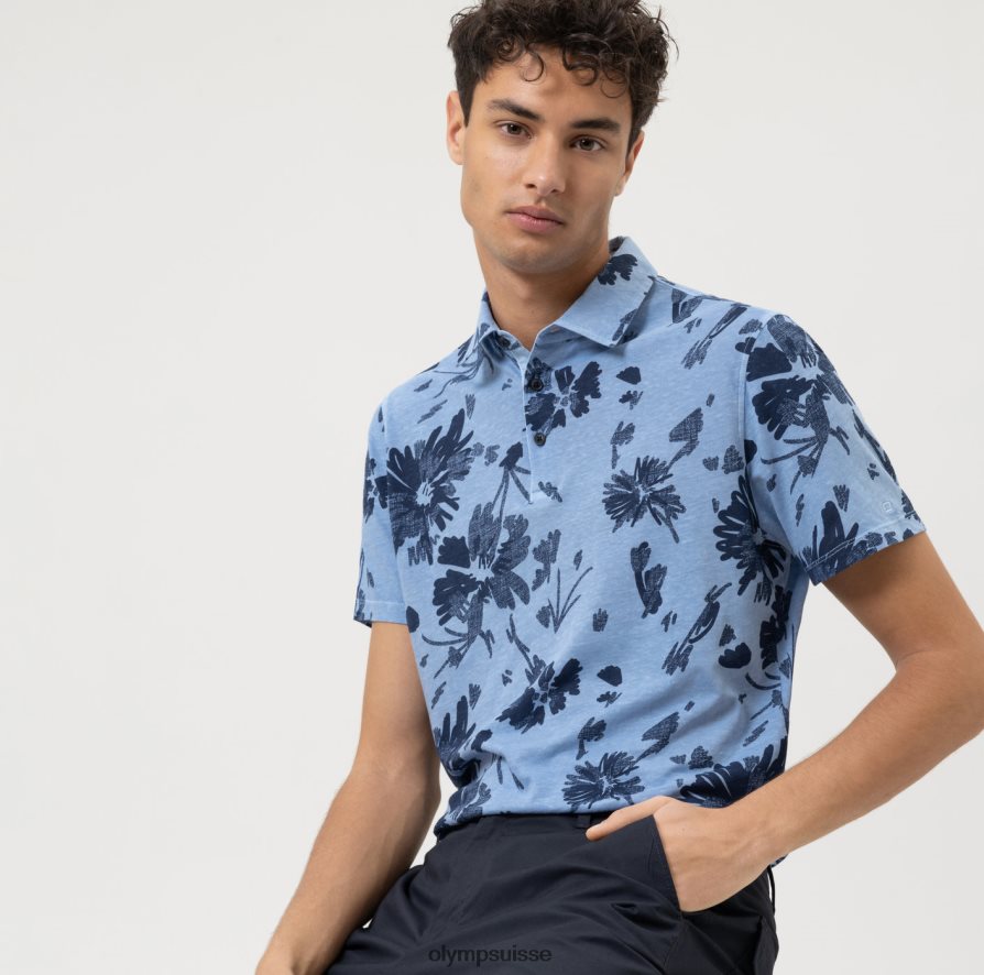 coupe moderne décontractée, polo, marine OLYMP vêtements VVP4DB2146