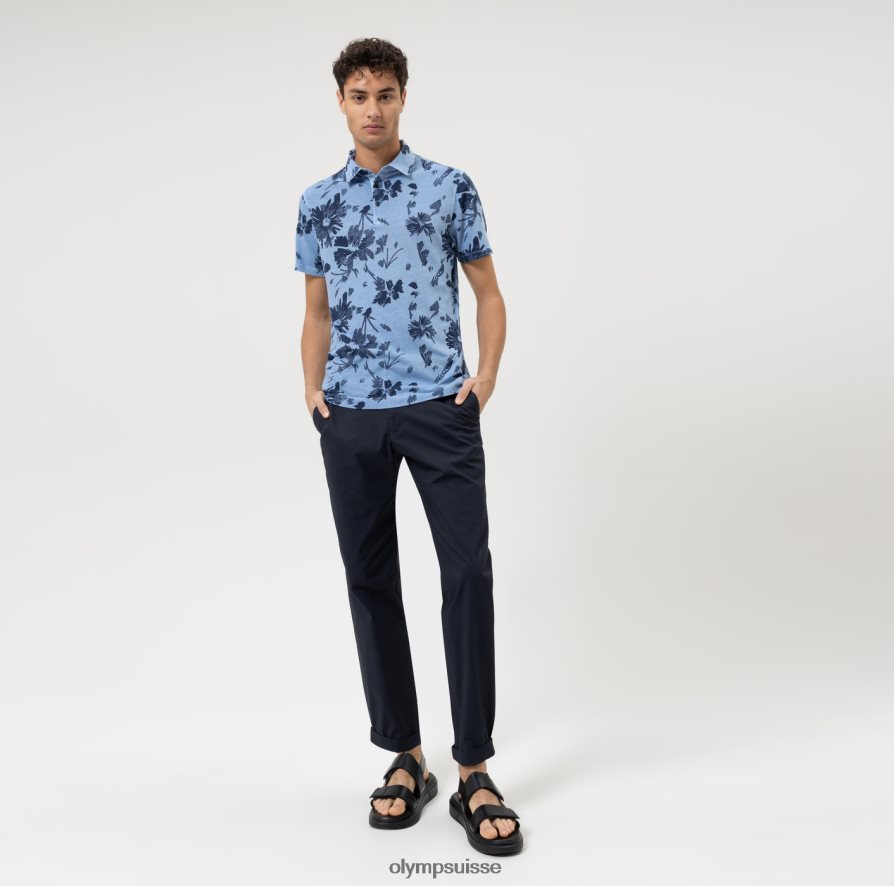 coupe moderne décontractée, polo, marine OLYMP vêtements VVP4DB2146