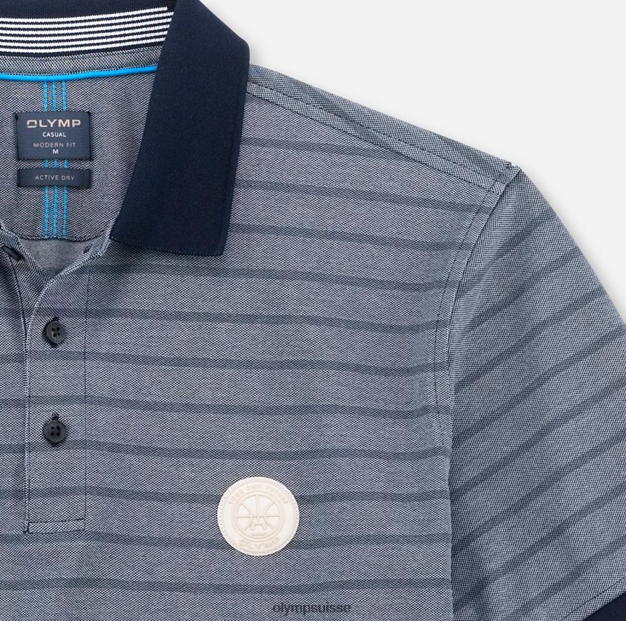 coupe moderne décontractée, polo, marine OLYMP vêtements VVP4DB2162
