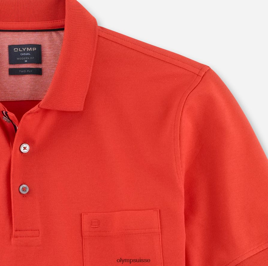 coupe moderne décontractée, polo, rouille OLYMP vêtements VVP4DB2086