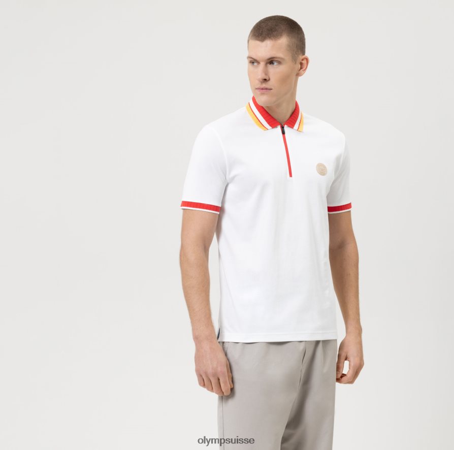 coupe moderne et décontractée, polo, blanc OLYMP vêtements VVP4DB2138