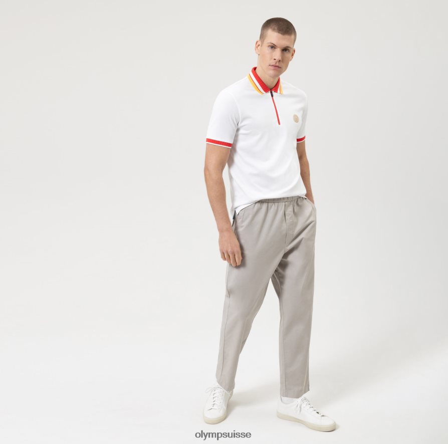 coupe moderne et décontractée, polo, blanc OLYMP vêtements VVP4DB2138