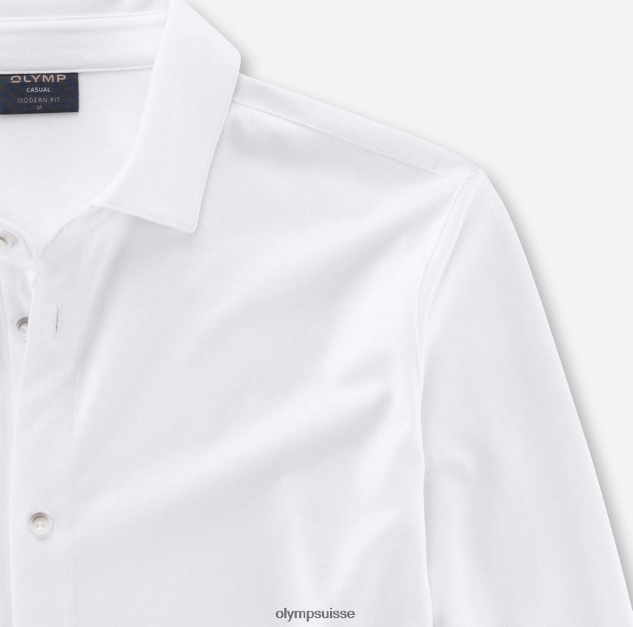 coupe moderne et décontractée, polo, blanc OLYMP vêtements VVP4DB2151