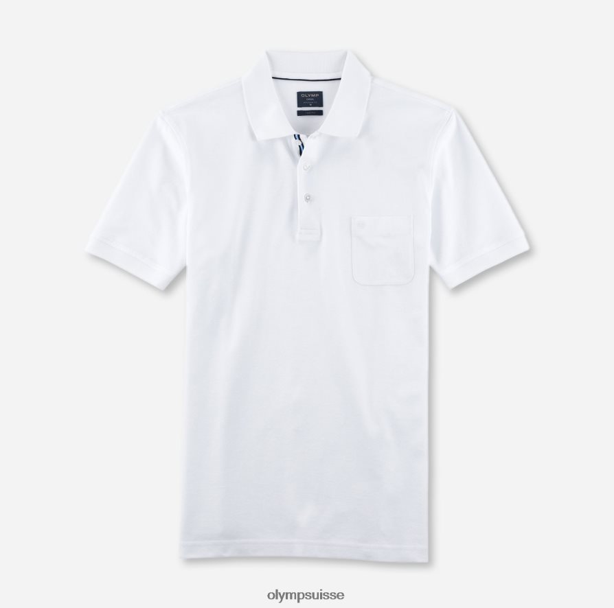 coupe moderne et décontractée, polo, blanc OLYMP vêtements VVP4DB2169