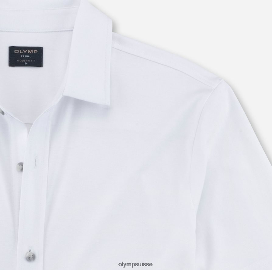 coupe moderne et décontractée, polo, blanc OLYMP vêtements VVP4DB2170