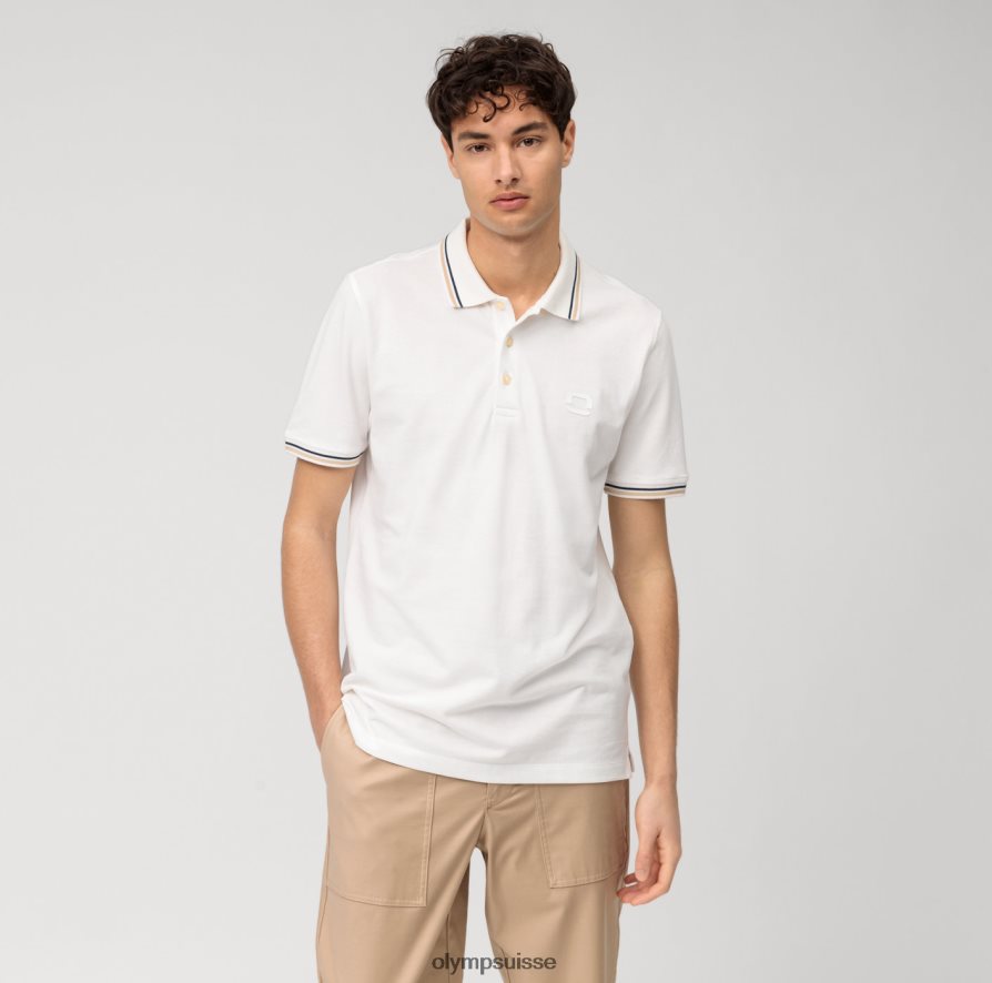 coupe moderne et décontractée, polo, blanc cassé OLYMP vêtements VVP4DB2145