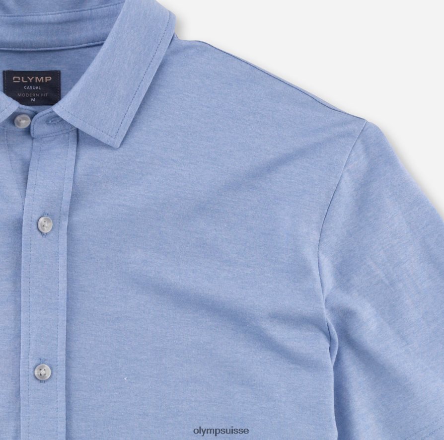 coupe moderne et décontractée, polo, bleu clair OLYMP vêtements VVP4DB2150