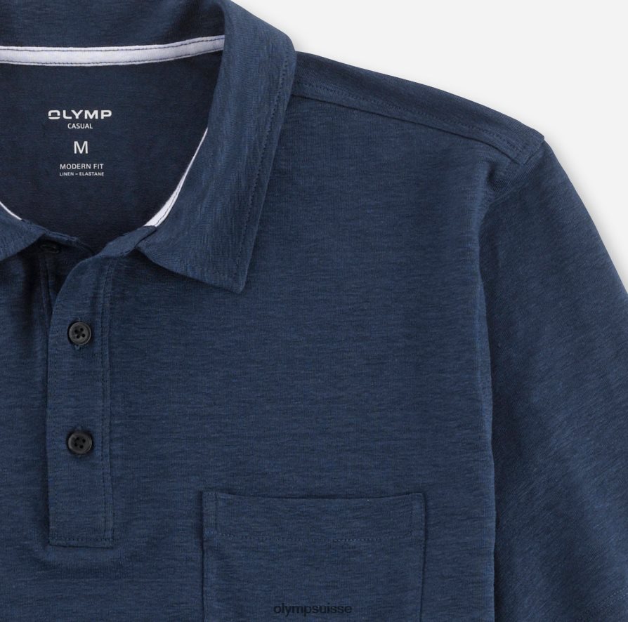coupe moderne et décontractée, polo, bleu fumée OLYMP vêtements VVP4DB2091