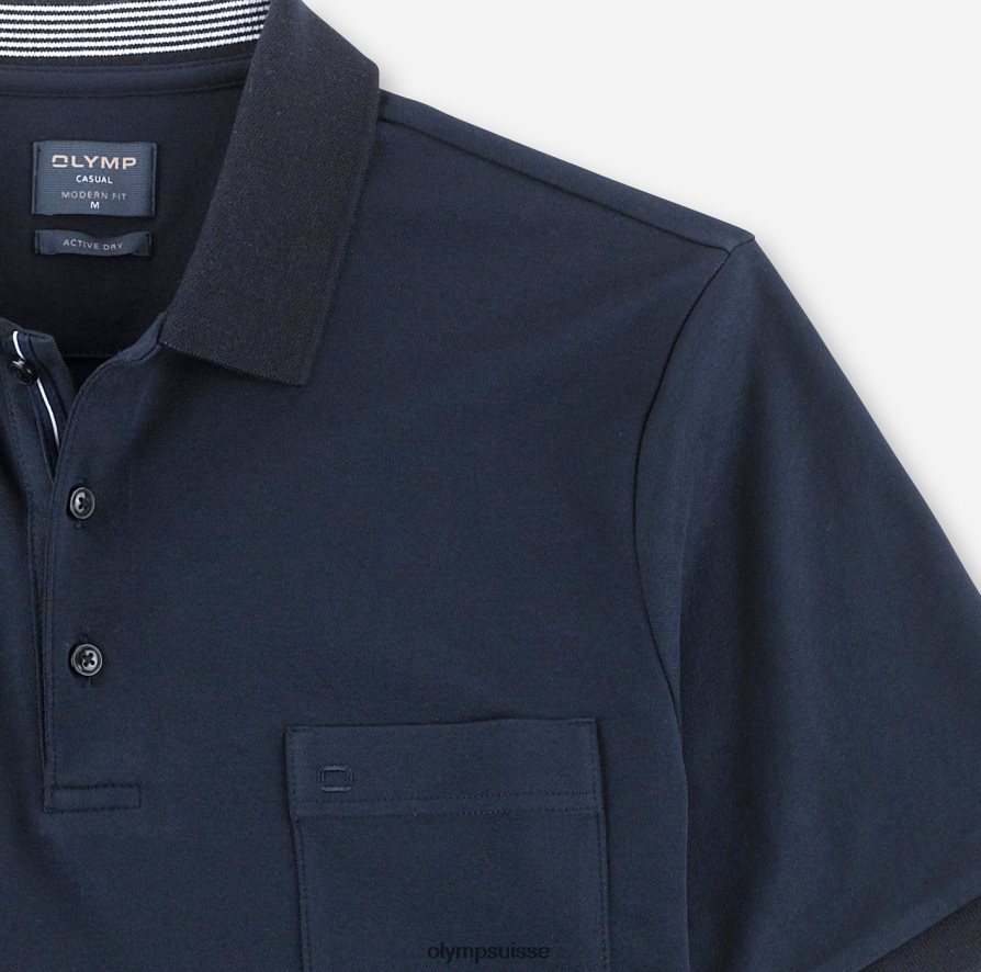 coupe moderne et décontractée, polo, bleu nuit OLYMP vêtements VVP4DB2070
