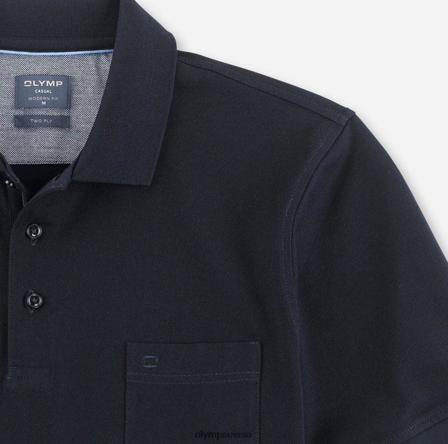 coupe moderne et décontractée, polo, bleu nuit OLYMP vêtements VVP4DB2167