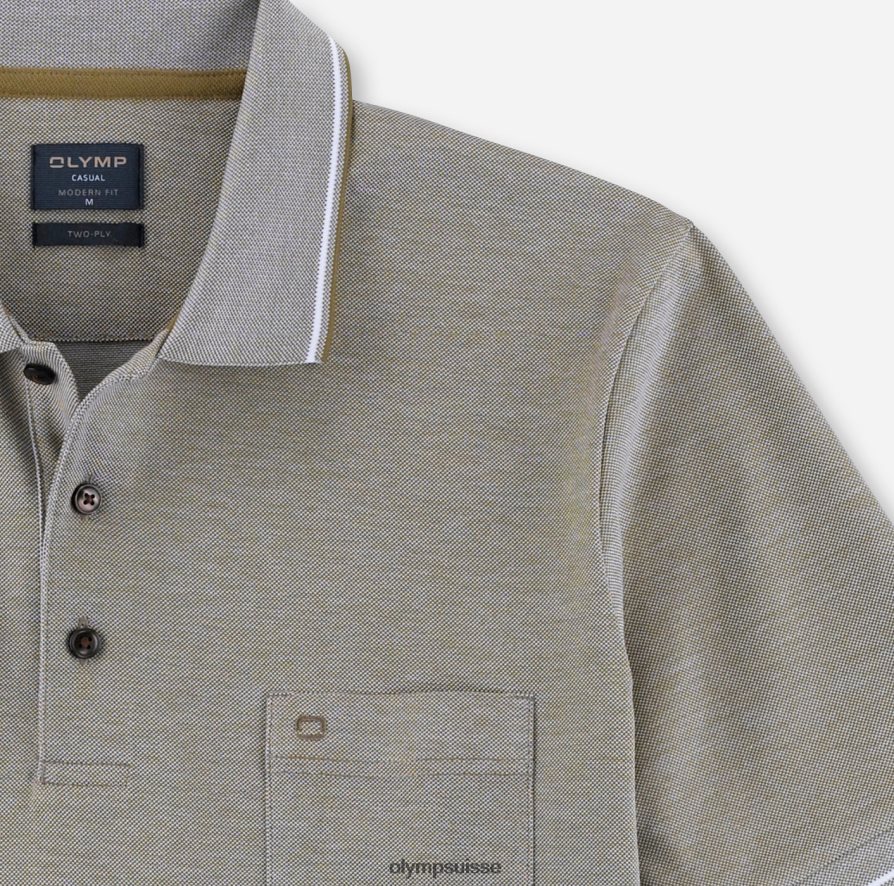 coupe moderne et décontractée, polo, kaki OLYMP vêtements VVP4DB2079