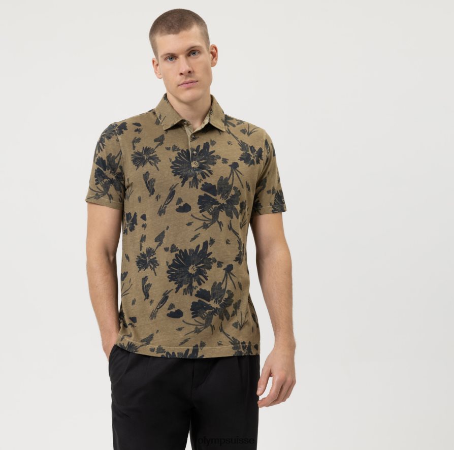 coupe moderne et décontractée, polo, kaki OLYMP vêtements VVP4DB2088