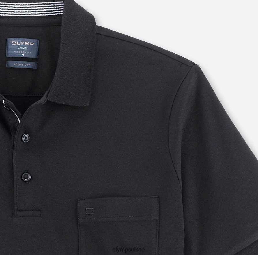 coupe moderne et décontractée, polo, noir OLYMP vêtements VVP4DB2074