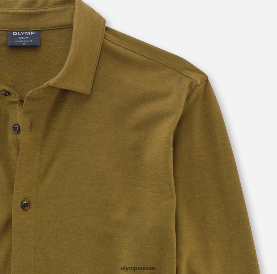 coupe moderne et décontractée, polo, olive OLYMP vêtements VVP4DB2141