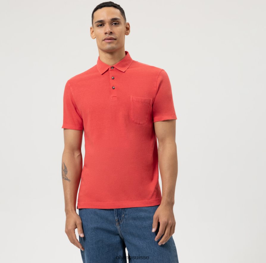 coupe moderne et décontractée, polo, rouge OLYMP vêtements VVP4DB2124