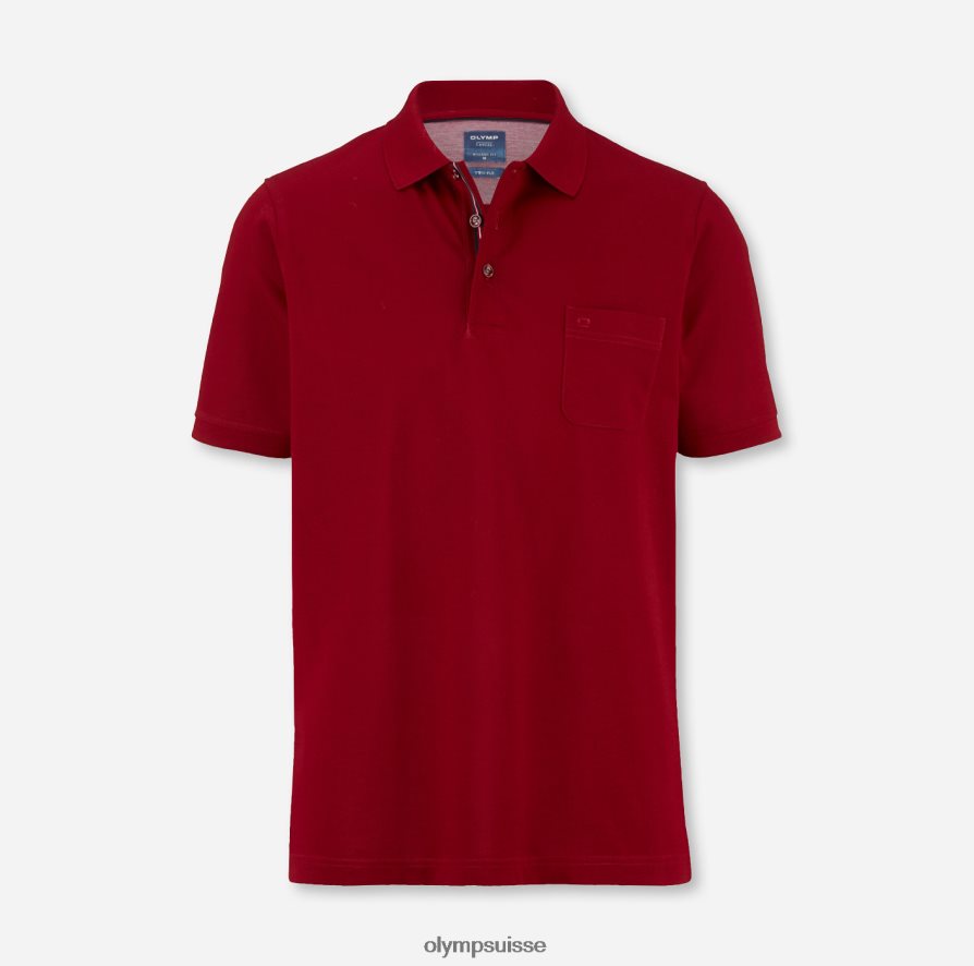 coupe moderne et décontractée, polo, rouge foncé OLYMP vêtements VVP4DB2071