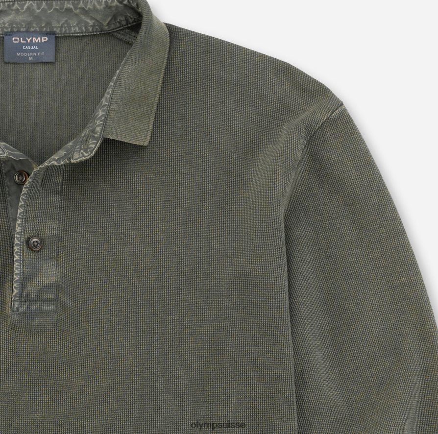coupe moderne et décontractée, polo, vert foncé OLYMP vêtements VVP4DB2183