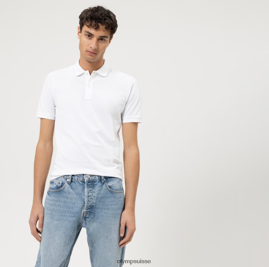 niveau cinq body fit décontracté, polo, blanc OLYMP vêtements VVP4DB2166