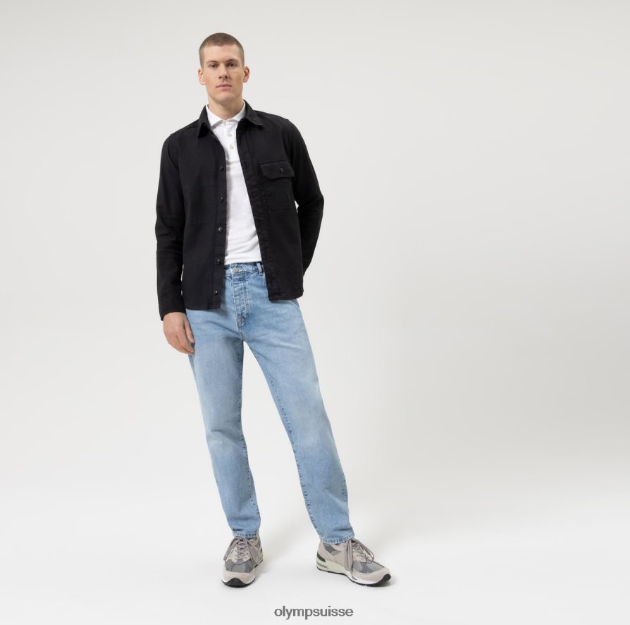 niveau cinq, coupe corporelle décontractée, polo, blanc cassé OLYMP vêtements VVP4DB2148