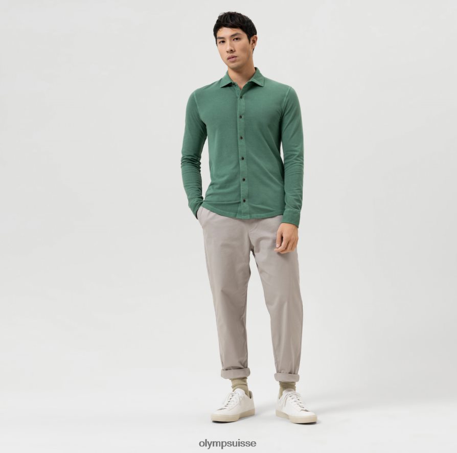 niveau cinq, coupe corporelle décontractée, polo, vert OLYMP vêtements VVP4DB2114