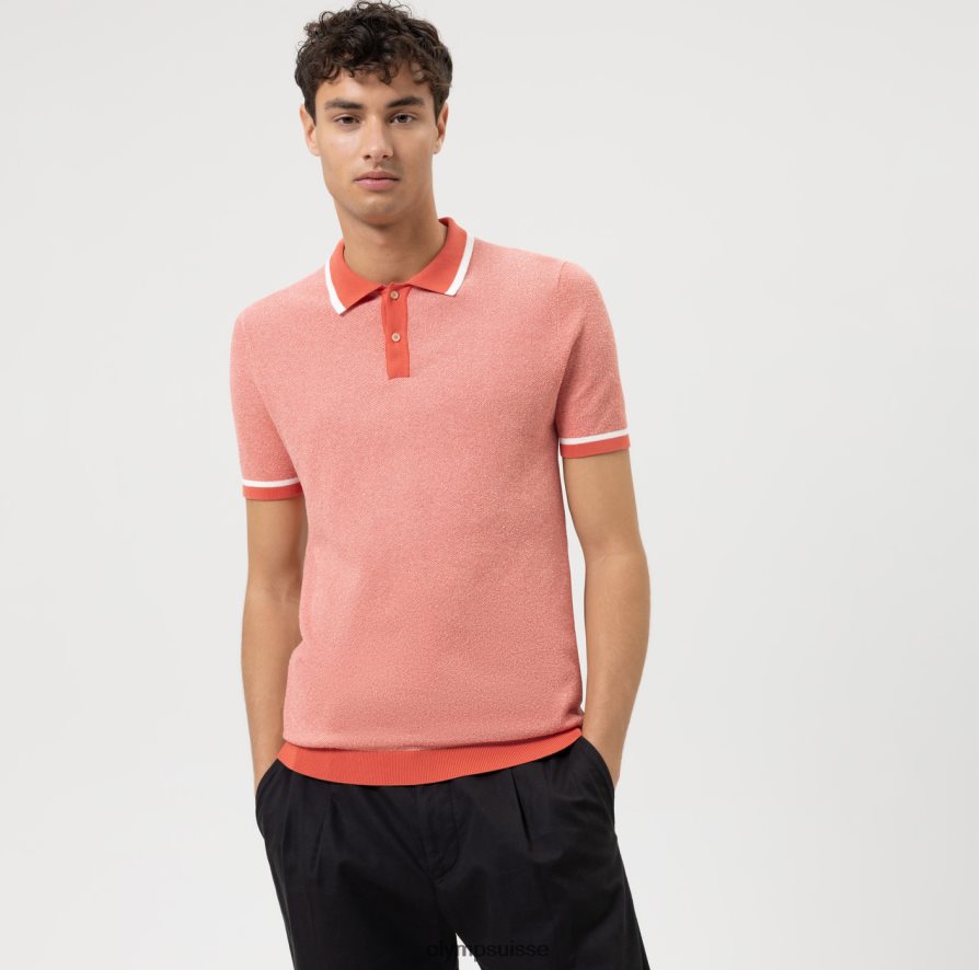 niveau cinq tricots body fit, polo, rouge OLYMP vêtements VVP4DB2103