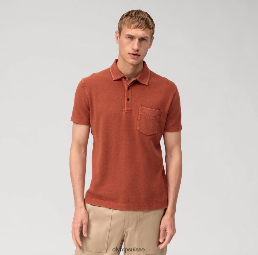 polo en jersey décontracté, marron OLYMP vêtements VVP4DB2116