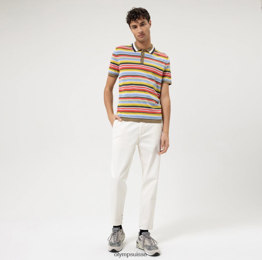 tricot coupe moderne, polo, vert lime OLYMP vêtements VVP4DB2084