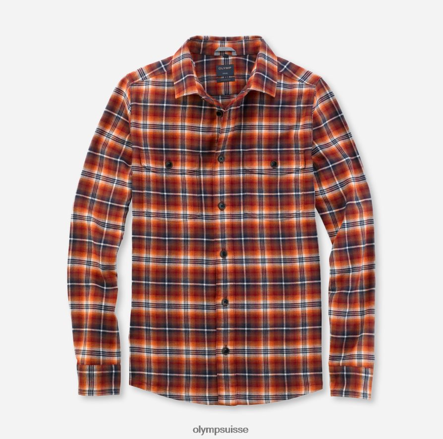 surchemise décontractée, chemise décontractée, kent, caramel OLYMP vêtements VVP4DB1987