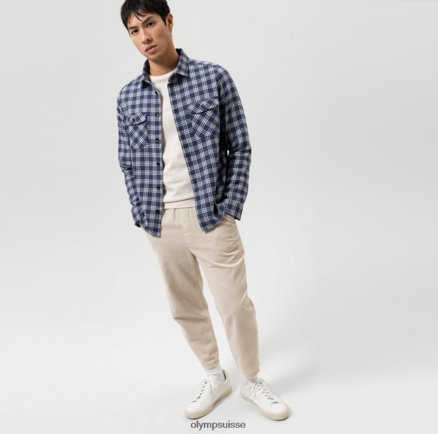 surchemise décontractée, chemise décontractée, kent, marine OLYMP vêtements VVP4DB1955