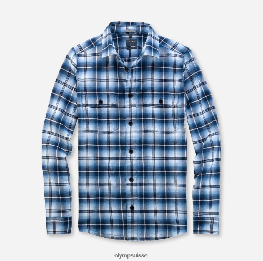 surchemise décontractée, chemise décontractée, kent, marine OLYMP vêtements VVP4DB1975