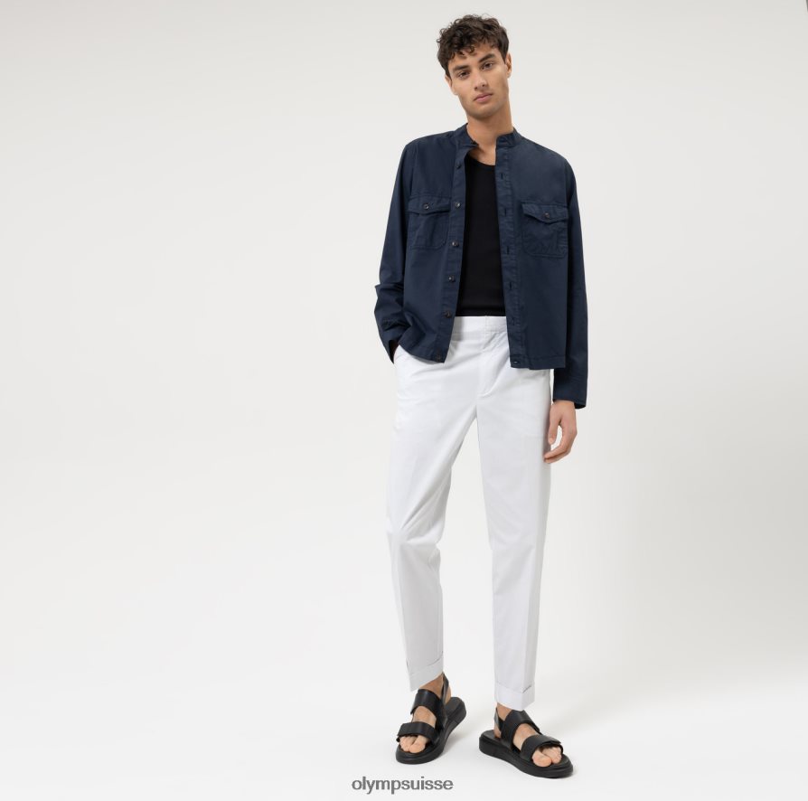 surchemise décontractée intelligente de niveau cinq, chemise décontractée, marine OLYMP vêtements VVP4DB1962