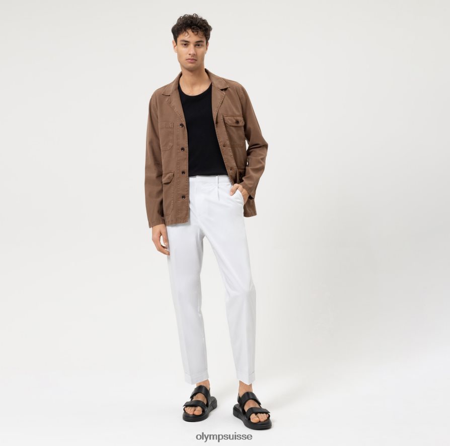 surchemise décontractée intelligente de niveau cinq, chemise décontractée, marron OLYMP vêtements VVP4DB1961